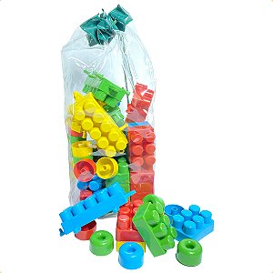 Blocos de Montar 78 Peças Grandes Brinquedo Meninos Meninas