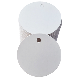 Tag Redonda 5cm Kardos Etiqueta Pra Presente Branca Com 100u