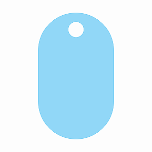 50 Etiquetas Tag Azul Bebê Chá de Revelação Kardos 4,5x7,5cm