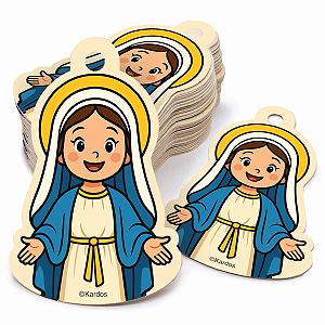 50 Tags Nossa Senhora das Graças para Presentes e Lembrancinhas Religiosas