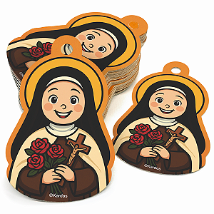 50 Tags Santa Terezinha para Presentes e Lembrancinhas Religiosas