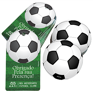 Kit Tag e Aplique Futebol para Aniversário Obrigado Pela Presença da Kardos