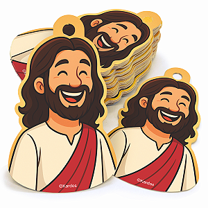 Tag Nosso Senhor Jesus Cristo Santinhos da Kardos 4x7cm 50un