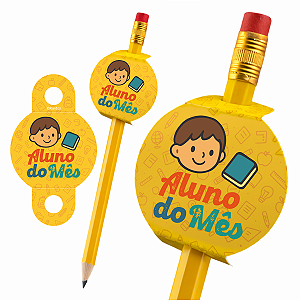 Tag para Lápis e Canetas Aluno do Mês com 50un da Kardos