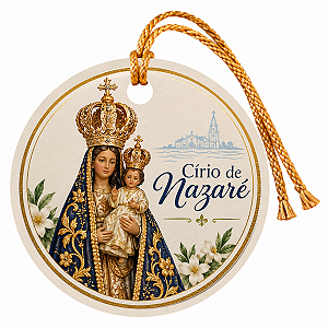 Tag Religiosa Cirio de Nazaré Etiqueta de 5cm com 50u Kardos