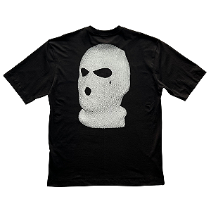 Camiseta Oversized TripSide Balaclava Preta - Streetwear