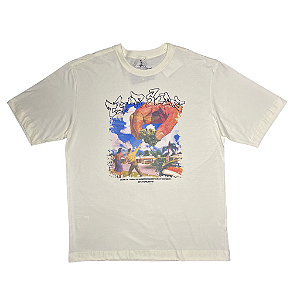 Camiseta Oversized TripSide Off White Verdinha - Streetwear