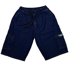 BERMUDA CARGO JEANS DENIM