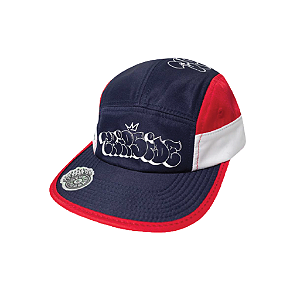 BONÉ FIVE PANEL TRIPSIDE VERMELHO E AZUL