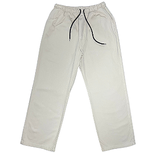 CALÇA SARJA CORTE RETO BEGE 01