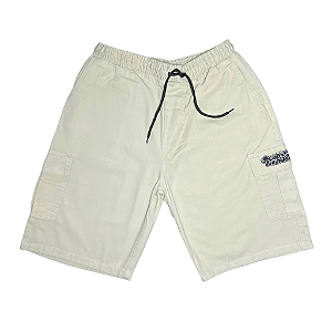 BERMUDA SARJA CORTE RETO BEGE 02