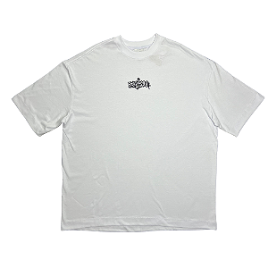 CAMISETA OVERSIZED TRIPSIDE BRANCA BORDADO TPSD - STREETWEAR