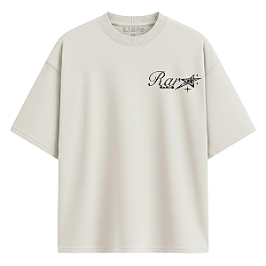 CAMISETA OVERSIZED RAROS REBELDIA OFF WHITE