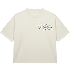 CAMISETA BOXY RAROS SHADOW OFF WHITE