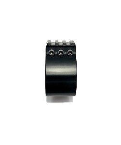 Abraçadeira Carabina Pcp Frontal Cilindro Carbono 62mm Trilho 22mm