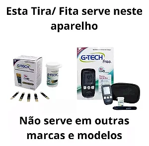 Tiras reagentes Free com 50 - G-Tech