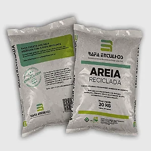 Areia Média Reciclada Ensacada 20Kg Rafa Entulhos