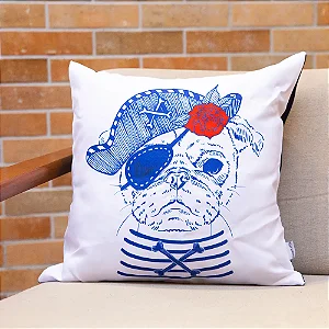 Capa de almofada oxford Cachorro 45x45cm Combinatta