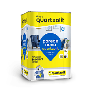 Tinta Quartzolit Acrílica Nova Eco para Parede Branco Neve 18 Litros