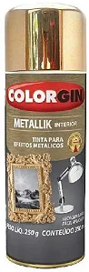 Tinta spray Colorgin metallik interior dourado 350ml Sherwin Williams