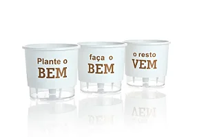 Conjunto de Vasos Autoirrigáveis Plante O Bem