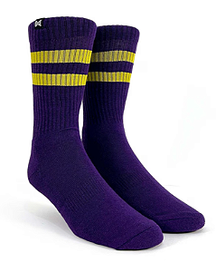 Meia Norden Old School Roxo Amarelo