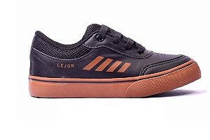 TENIS LEJON KOOKS INFANTIL PRETO GUM