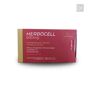 HERBOCELL | PINUS PINASTER PIGNOGENOL + Vitaminas E e B3 | 36 cápsulas 600mg