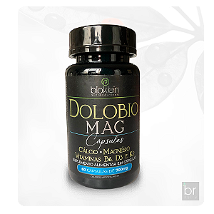 BIOKLEIN DOLOBIO MAG | Cálcio, Magnésio, Vitaminas B6, D3 e K2 - 60 Cápsulas 700mg