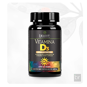 VITAMINA D3 2.000 UI diário - 60 Cápsula