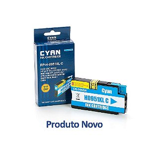 Cartucho HP 951 | HP 951XL | CN046AB Officejet Pro Ciano Compatível 19,5ml