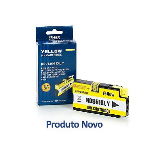 Cartucho HP 951 | HP 951XL | CN048AB Officejet Pro Amarelo Compatível 19,5ml