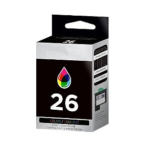 Cartucho Lexmark X1185 | X1250 | Lex 26 Color Compatível