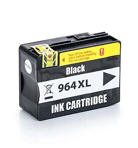 Cartucho HP 964 | HP 964XL | 3JA57AL OfficeJet Pro Preto Compatível