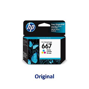Cartucho HP 667 | 3YM78AL | HP 667 Colorido Original 2ml