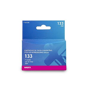 Cartucho Epson 133 | T133320 Magenta Compatível 10ml
