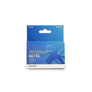 Cartucho HP 667XL | 3YM80AL Colorido Maxprint 17,5ml