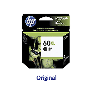 Cartucho HP 60XL | CC641WB Preto Original 13,5ml
