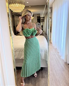 Saia Super Mid Plissada