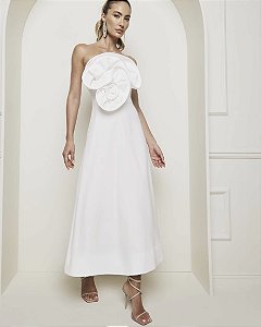 Vestido Super Mid Com Aplicação