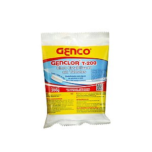 Tabletes Cloro Estabilizado Genclor T-200 Genco 200gr