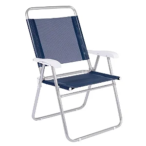 Cadeira Master Plus Alumínio Mor Azul