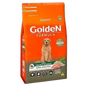 Ração Golden Fórmula Cães Adultos Frango e Arroz 3Kg