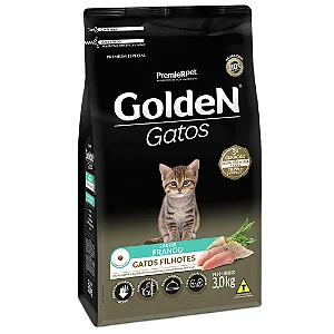 Ração Golden Gatos Filhotes Sabor Frango 3Kg