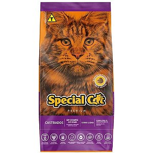 Ração Special Cat Premium para Gatos Adultos Castrados 10,1kg
