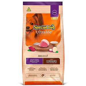 Ração Special Dog Ultralife Cordeiro e Arroz para Cães Adultos Raças Pequenas 10,1kg