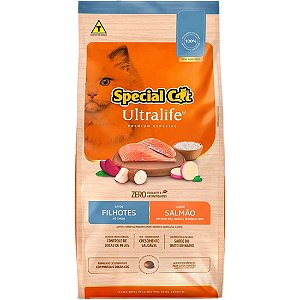 Ração Seca Special Cat Ultralife Salmão e Arroz para Gatos Filhotes 1kg