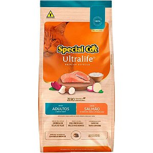 Ração Seca Special Cat Ultralife Salmão e Arroz para Gatos Adultos 10,1kg