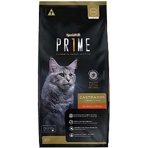Ração Special Cat Prime Salmão e Arroz para Gatos Adultos Castrados 10,1kg