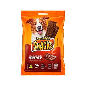 Petisco Special Dog Snacks para Cães Sabor Carne 60g